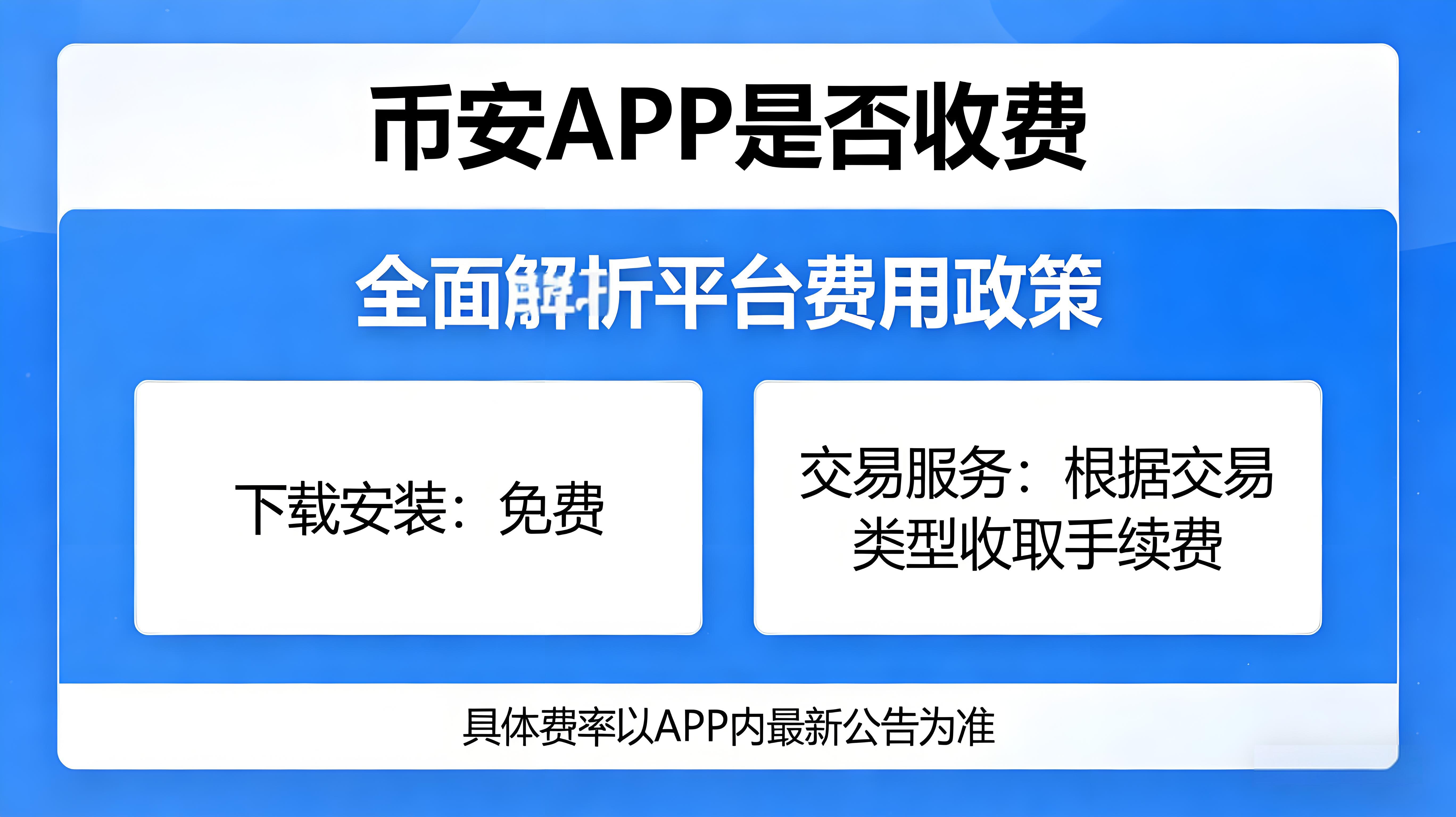 幣安APP使用是否免費？